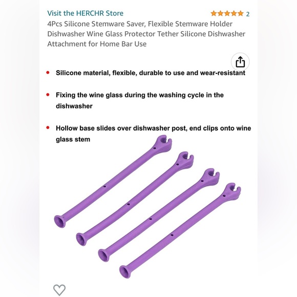 3/$20! NWT! wine glass holder for dishwasher - Picture 4 of 5